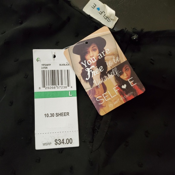 Self Esteem Swiss Dot Top - Picture 6 of 8